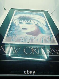 1985 Andrea Mistretta New Orleans Mardi Gras Poster Print Rare Framed Up Nice