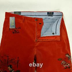 $198 Rare Polo Ralph Lauren Men Corduroy Pants 30x30 36x32 Vintage Graphics