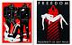 1 Cleon Peterson Signed Limited Edition Print Red Pissers Black Freedom New Rare
