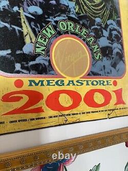 2001 Virgin Megastore New Orleans Mardi Gras Silkscreen Poster Ultra Rare
