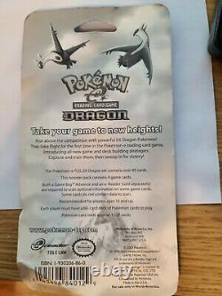 2003 Pokemon EX Dragon Blister Pack Variant Artwork Factory Sealed Rare Vintage