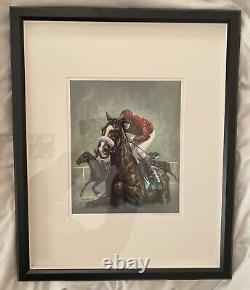2x Horse Racing Limited Edition Prints In Black 3D Frame Both Certified New Rare