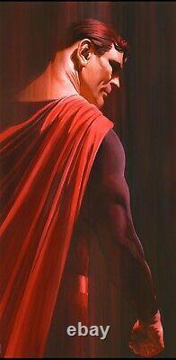ALEX ROSS rare SHADOWS SUPERMAN paper giclee SIGNED new SDCC 2020 HUGE unframed