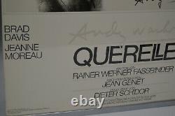 ANDY WARHOL Querelle (White) Original 1982 Poster Art Print Extremely Rare