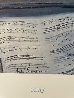 Andre Brasilier, Musique A New York, Rare Authentic 1999 Art Print