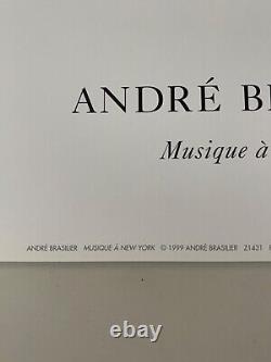 Andre Brasilier, Musique A New York, Rare Authentic 1999 Art Print