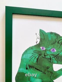 Andy Warhol Estate Rare Vintage 1991 Framed Lithograph Print Cat 1954