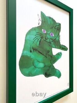 Andy Warhol Estate Rare Vintage 1991 Framed Lithograph Print Cat 1954