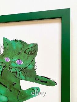 Andy Warhol Estate Rare Vintage 1991 Framed Lithograph Print Cat 1954