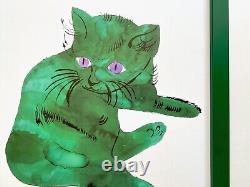 Andy Warhol Estate Rare Vintage 1991 Framed Lithograph Print Cat 1954