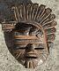 Antique Mexican Mayan Warrior Mask Pre-columbian Pottery Clay God Vintage Rare