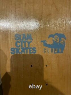 Banksy Art Clown Skateboards X Slam City Skate Deck rare, free shipping TRUSTED