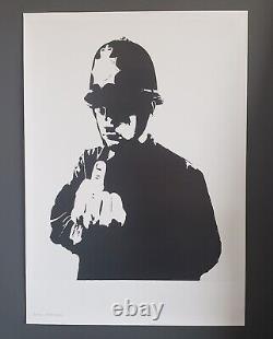 Banksy Rude Copper street art Cop Police rare original exhibition art poster