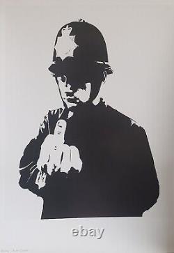 Banksy Rude Copper street art Cop Police rare original exhibition art poster