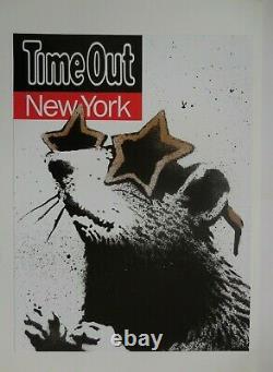 Banksy Time Out New York Poster Mint Condition Collectible 2010 Super Rare UK