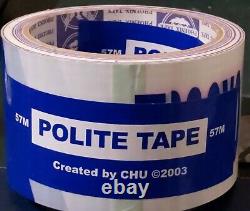 Banksy V Chu 2003'polite Line Do Not Get Cross' Tape Rare Pow