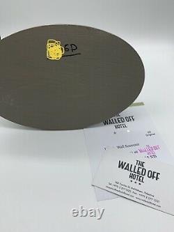 Banksy Walled Off Hotel SMILEY TOWER defeated Wall Ultra Rare COA Receipt