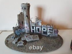 Banksy walled off hotel Rare large defeated wall piece sculpture