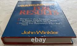 Bargaining for Results By John Winkler. Rare Copy 0871968487. Like New! HCDJ