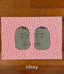 Barry McGee Print (Two Faces), 2022 Limited Edition Rare