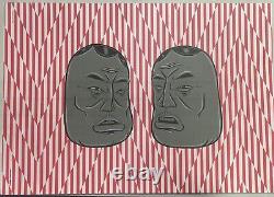 Barry McGee Print (Two Faces), 2022 Limited Edition Rare