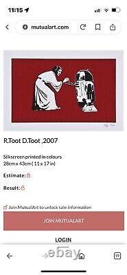 Biff'r-toot D-toot- Red' Rare Limited Edition Print Printers Proof