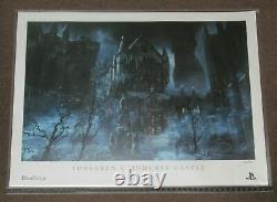 Bloodborne Forsaken Cainhurst Castle Lithograph Official Sony Store Limited Rare