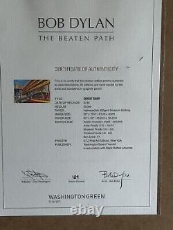 Bob Dylan'Donut Shop' Rare Limited Edition Print 2016 Beaten Path Series