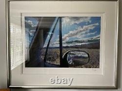 Bob Dylan signed limited edition framed art of rare Side View Mirror