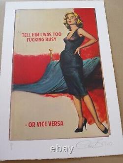 CONNOR BROTHERS'I WAS TOO BUSY or VICE VERSA' RARE AP LIMITED EDITION PRINT