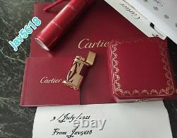 Cartier Lighter Logotype Burgundy New Rose Gold, Ultra Rare Bnib, Art, Mint