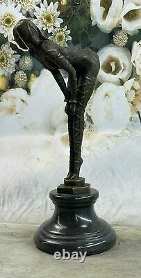 Chiparus Signed Rare Bronze Sculpture Art Deco Dancer Hot Cast Figurine Statue