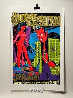 Church of Satan, San Francisco 1996 Signed & Numbered Rare Coop Poster