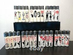 Clipper lighters mecheros Banksy Street Art collection complete lot very rare