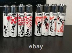 Clipper lighters mecheros Banksy Street Art collection complete lot very rare