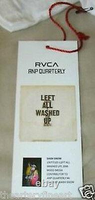 DASH SNOW x RVCA'Left All Washed Up', 2008 T-Shirt S Limited Edition RARE NWT