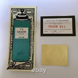 DEATH NYC Rare SOLD OUT 2017 Limited Edition Signed $ Dollar Bill + Certificate