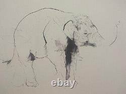 Dave White Elephant. Numbered and signed. Rare Limited Edition