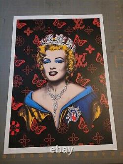 Death NYC 19x13 Signed Graffiti Pop Artist Rare. Marilyn Monroe Louis Vuitton