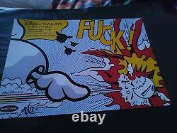 Dface Lichtenstein'f' Very Rare Limited Edition Poster (dolk / Banksy)