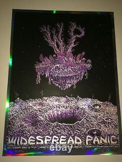 EMEK Widespread Panic Rare Poster 2014 Foil Variant N Charleston SC