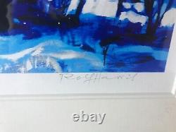 Early Rare Rolf Harris Signed Limited Edition Print Christmas Eve in the Snow