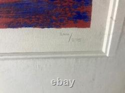 Early Rare Rolf Harris Signed Limited Edition Silkscreen Raining on the Rock