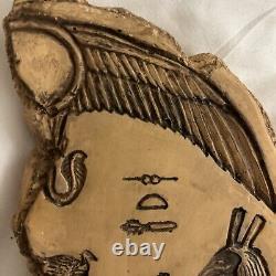 Egyptian Decoration Art With Two Gods/Goddesses Rare Find Beautiful Art