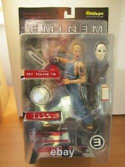 Eminem Action Figure & Diorama Rare Art Asylum 76200 BNIB Slim Shady chainsaw