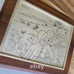 Extremely Rare! Pablo Picasso The Hunter in Sterling Silver Vintage Art Piece