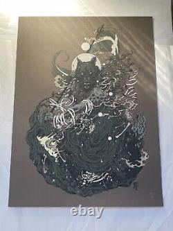 FENRIR by RICHEY BECKETT Rare Ltd Ed Screen Print signed numbered embossed