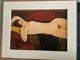 Framed And Mounted Rare Modigliani Fine Art Print Reclining Nude Museum Picture