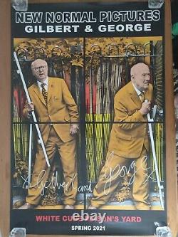 GILBERT & GEORGE 4 rare signed White Cube posters The New Normal COMPLETE SET