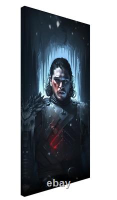 Game of thrones Jon Snow 1 of 1 RARE AI canvas art